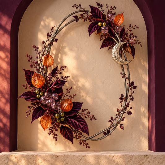 Zomrevat Autumn Crescent Wreath