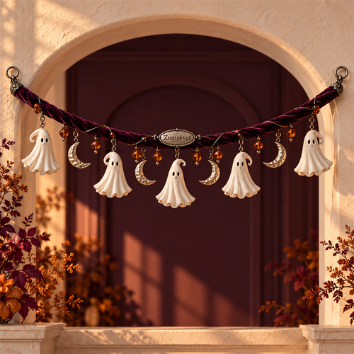 Zomrevat Ghost & Moon Garland