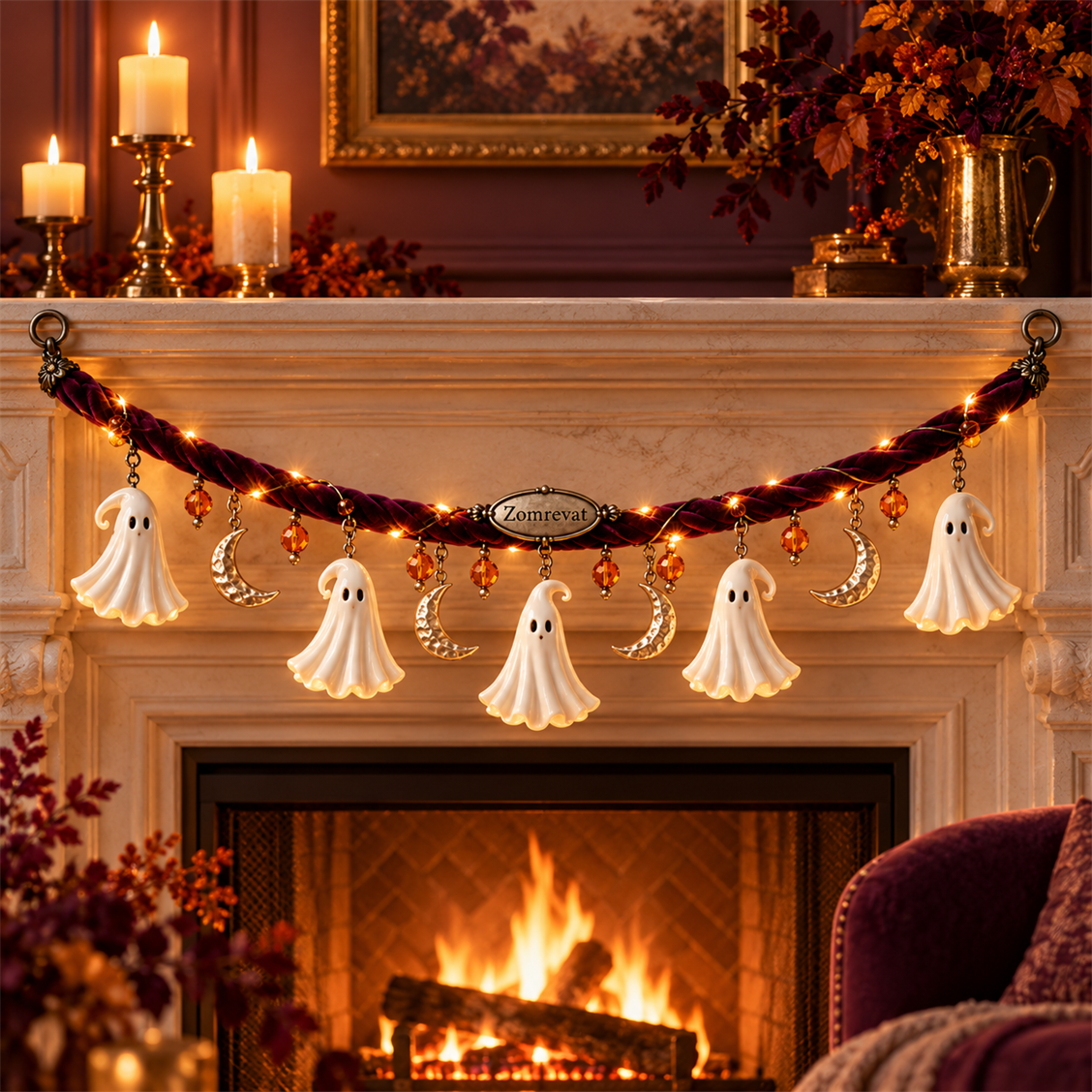 Zomrevat Ghost & Moon Garland