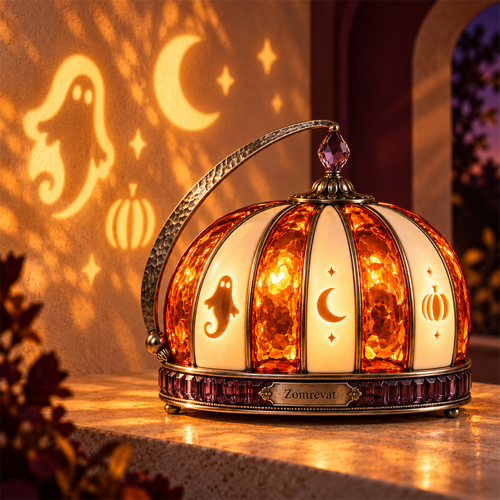 Zomrevat Amber Pumpkin Projection Light