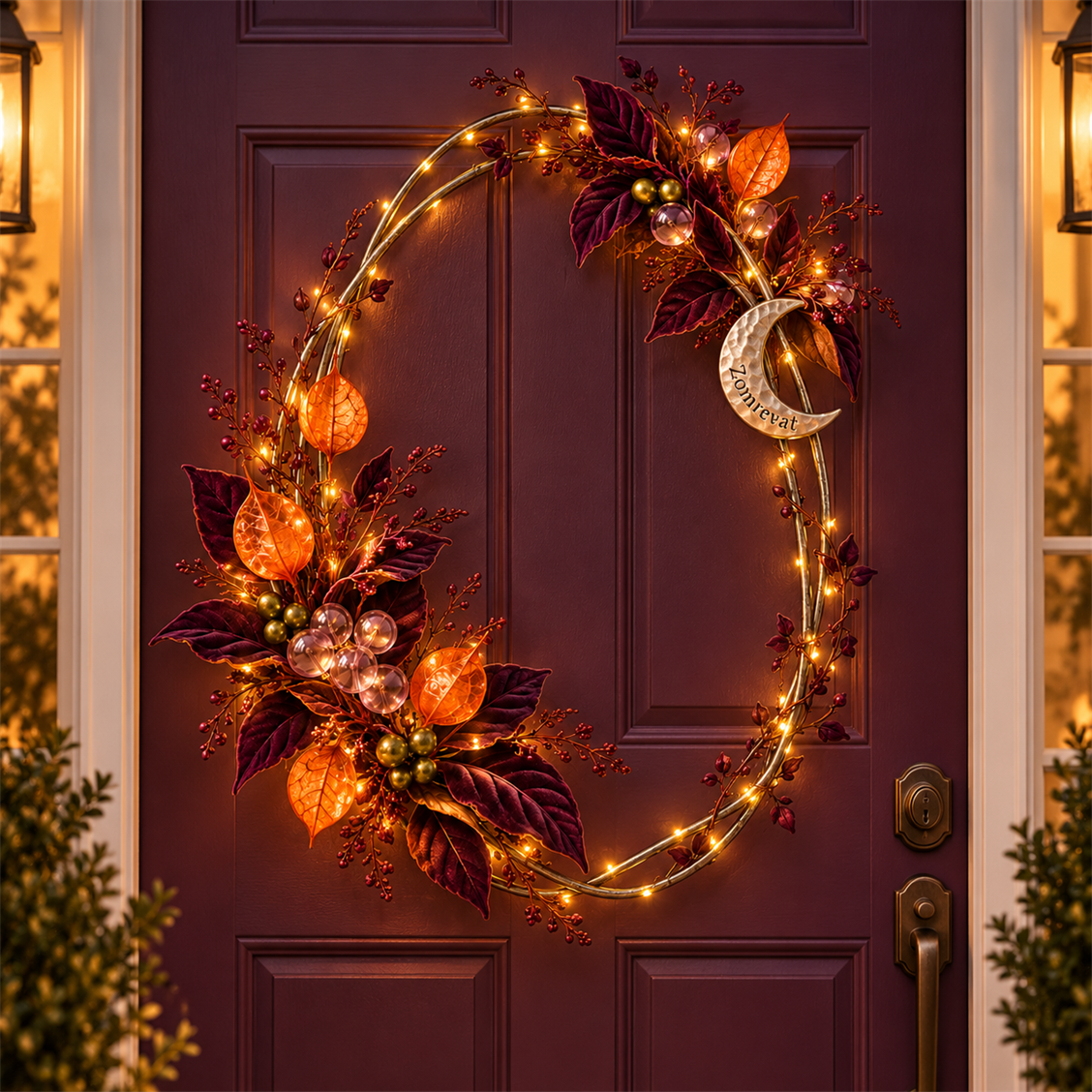 Zomrevat Autumn Crescent Wreath